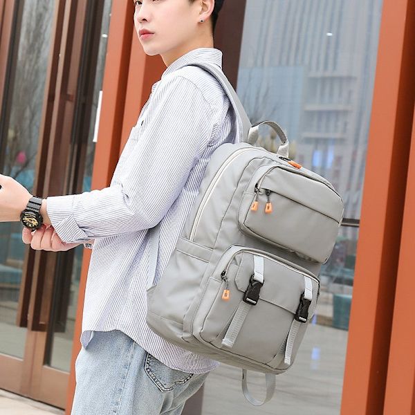 Rygsæk Mænd Vandtæt Computer Rygsæk Mænd Stor Kapacitet Rejse Student Skole Skuldertaske 5331 backpack dark gray