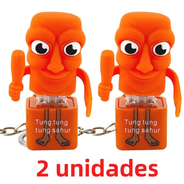 1 st 3D-printad viral expressions nyckelring i trä, samlarobjekt nyhetspresent för vuxna