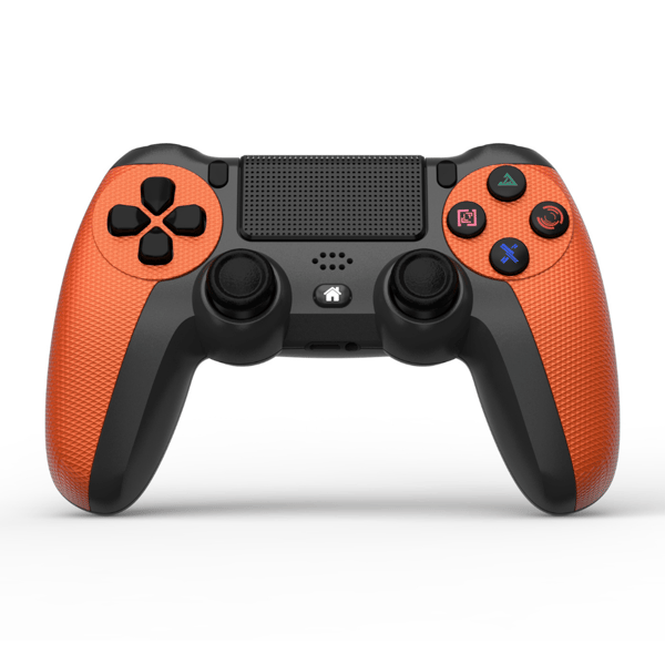 Hvid trådløs spilcontroller, kompatibel med PS4 / PS3 / PC / mobile enheder, dobbelt vibration, 6-akset bevægelse, LED-lys, berøringsplade, lydstik