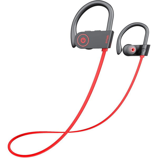 Bluetooth hörlurar, trådlösa hörsnäckor Ipx7 Vattentäta sporthörlurar med mikrofon Hd Stereo Svetttäta in-ear-öronsnäckor Gym Löppass Black