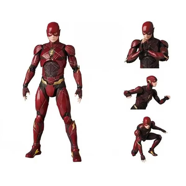 16 cm med låda; blixtsnabb actionfigur, premium PVC-samlarobjekt för barn och vuxna