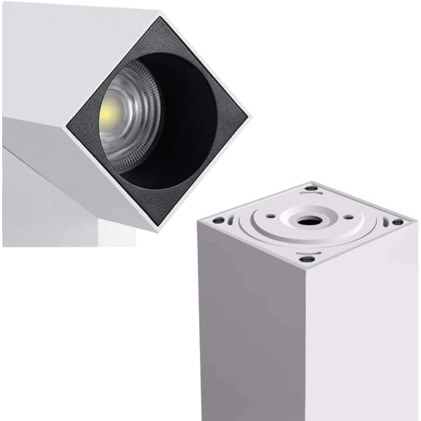 12W Loftlampe LED Spotlights Justerbar Spotlight Bar Industrielt Loftlampe 355 Graders Sving, Varmt Hvidt Lys, Aluminium