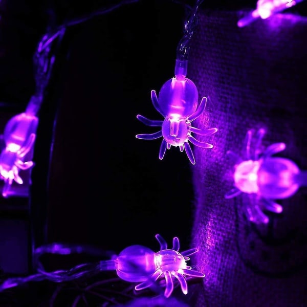 Sett med 3 Halloween-lysstrenger med 20 LED-batteridrevne Halloween dekorative lys