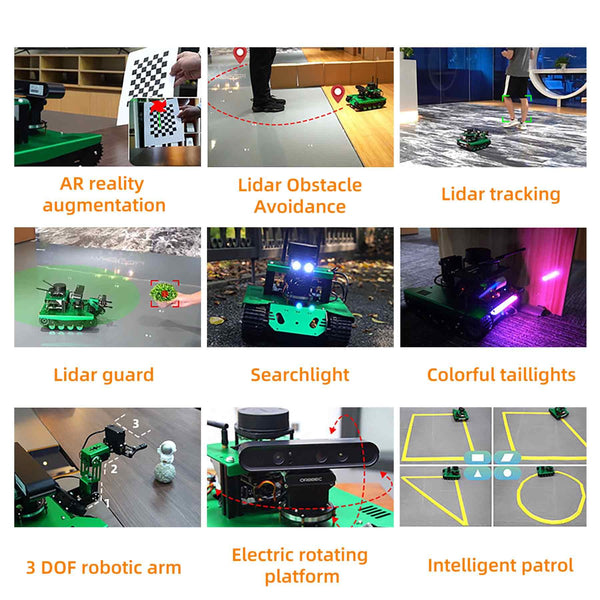Robot Python programmering med Lidar dybdekamera 4GB(B01/SUB)