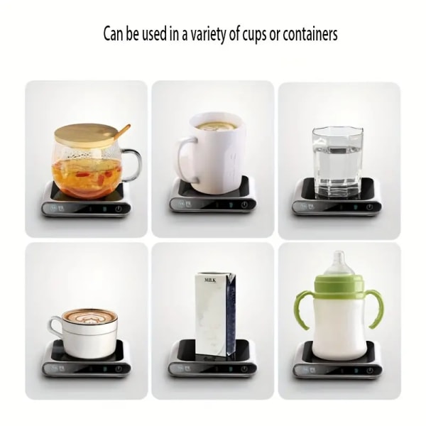 Kaffekrusvarmer med justerbar temperatur til hjemme- og kontorbrug
