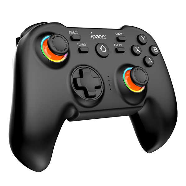 Hvid Controller med Adapter Bluetooth Gamepad, Kompatibel med Android, PC, Switch Style, PS3