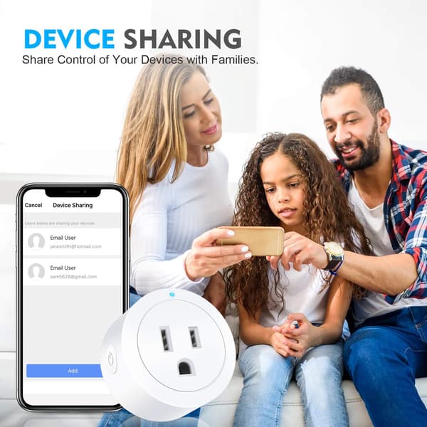 Smart socket wifi smart socket wifi smart plug graffiti smart socket wifi US smart socket (vit) White