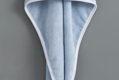 Dame Badeværelse Super Absorberende Hurtigtørrende Tykt Mikrofiber Badehåndklæde Tør Hår Hætte Knap Badehåndklæde Blå B