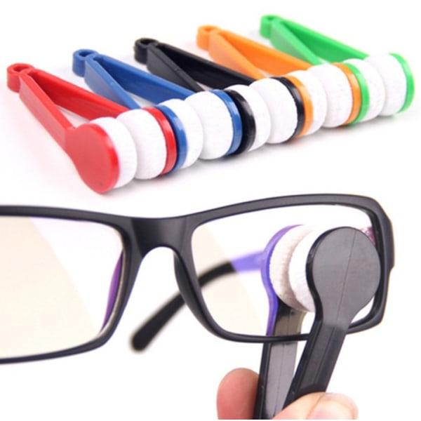 10 stykker multifunktionelle, bærbare linseklude-briller Ridser ikke linsebrillerne Rengøringstørring uden at efterlade mærker Aftørringsklud (blå +