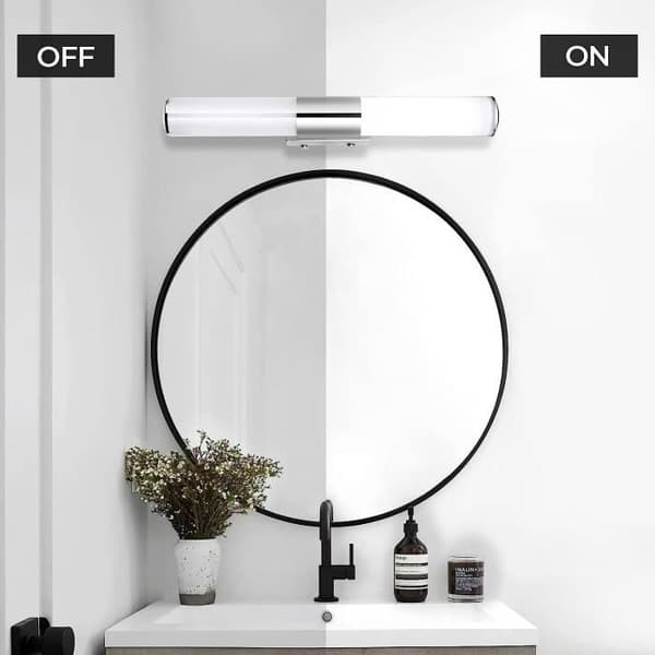 LED Speillys 40CM 4000K Kald Hvit IP44 Vanntett Baderomsbelysning