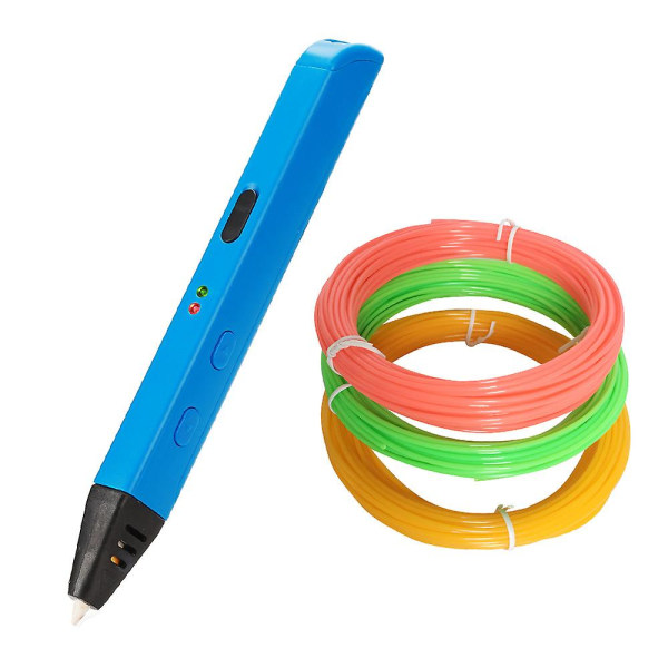 3d-utskrift graffiti penna, pedagogiska pedagogiska leksaker för barn Blue Eu plug