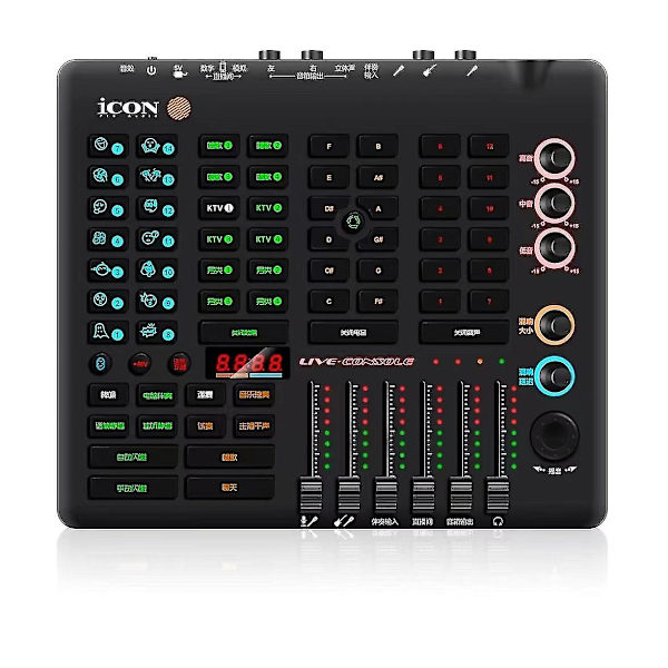 Icon Live Console -suoratoistostudio tarjoaa äänitulo- ja -lähtömoduulin välitöntä suoratoistoa varten