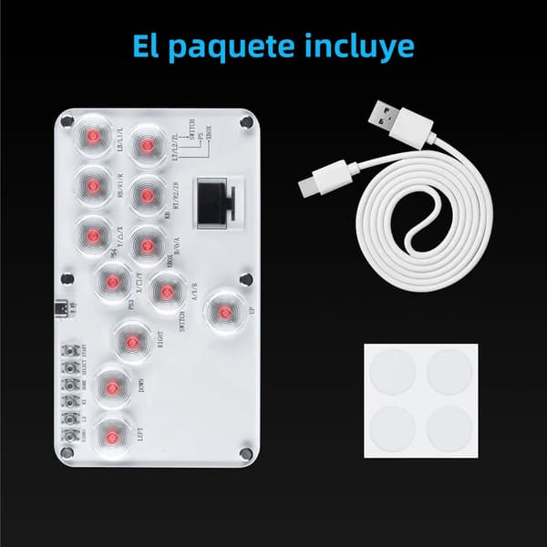 Hvid Streaming Spilcontroller til PS4 med 6-Akse Gyroskop & Lineære Knapper, Kompatibel med Android/iOS