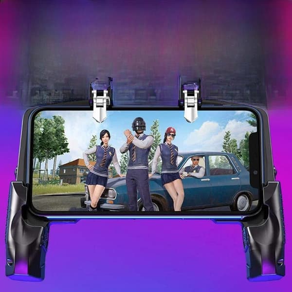 Grön 3D Mobil Spelkontroll, Bluetooth 5.0 Joystick, Kompatibel med iOS och Android, Utdragbar Gamepad