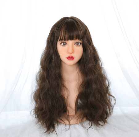 1 stk. Paryk, Mid Lace Front Langt Krøllet Hår, Dame Lang Bølge Uden Lim (Blå Gradient)