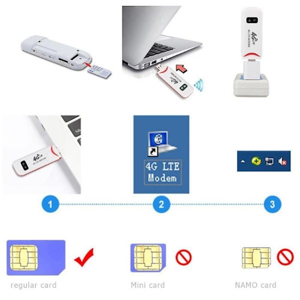4G LTE Trådløs USB Krypteret Mobil Bredbånd 150Mbps Modem Sim Kort Trådløs Router