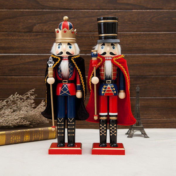 38cm Nøddeknækker Miniaturer Julegaver Borddekorationer Soldat