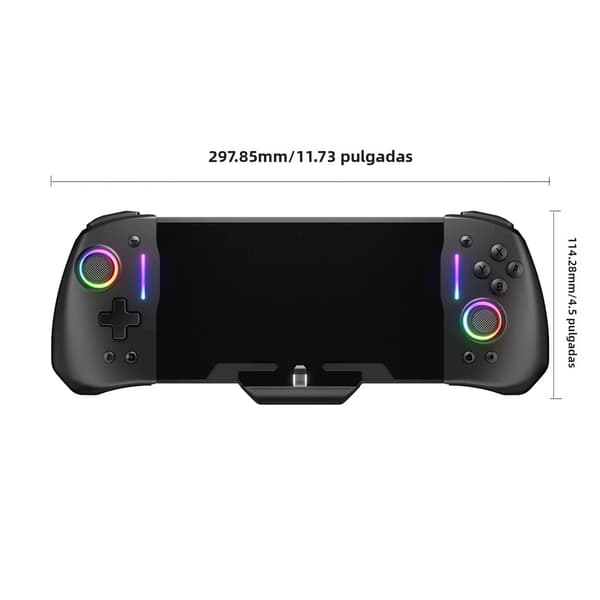 2 Typ A-avtryckare & 6-fingers mobilspelskontroller, kompatibla med iOS/Android