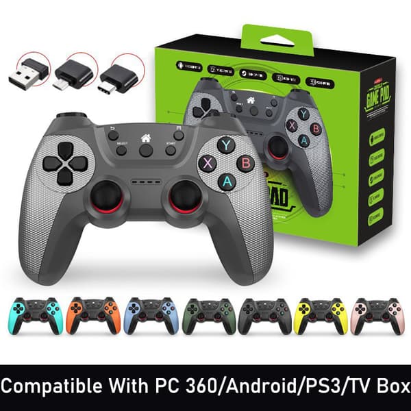 Hvid BSP D11 Trådløs Spilcontroller, Kompatibel med Switch Style, Android, iOS, PS3, PS4, Xbox