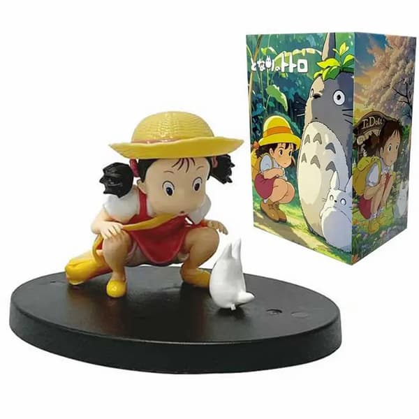 9 stk. skogsånd mini statue sett, søte romdekor samleobjekter, kawaii gaver til barn