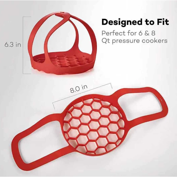 Tryckkokare Sling, Silikon Bakeware Lifter Silikon Sling Lifter för Tryckkokare Bakeware