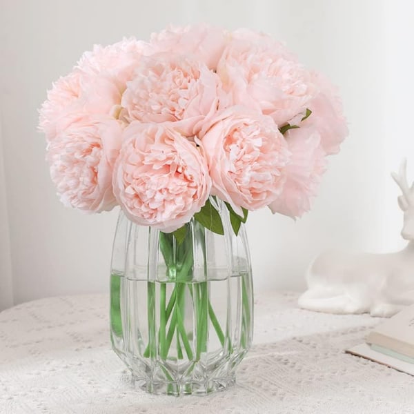 Konstgjord pion, rosa, 1 knippe
