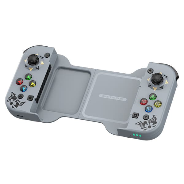 Grå IINE Mini Bluetooth-kontroller, multifunksjonell joystick kompatibel med Android og iPhone spillfjernkontroll