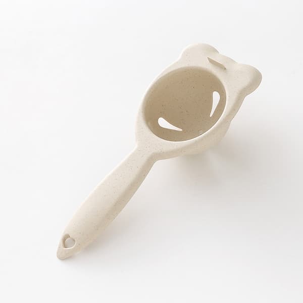 Äggseparator Äggula Vit Separator Sil Separator Äggverktyg med Långt Handtag (Beige 5 st)-10946