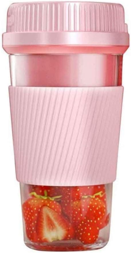 Multifunktionel Bærbar Elektrisk Juicer USB Smoothie Blender Blender Madprocessor Elektrisk Juicer Pink