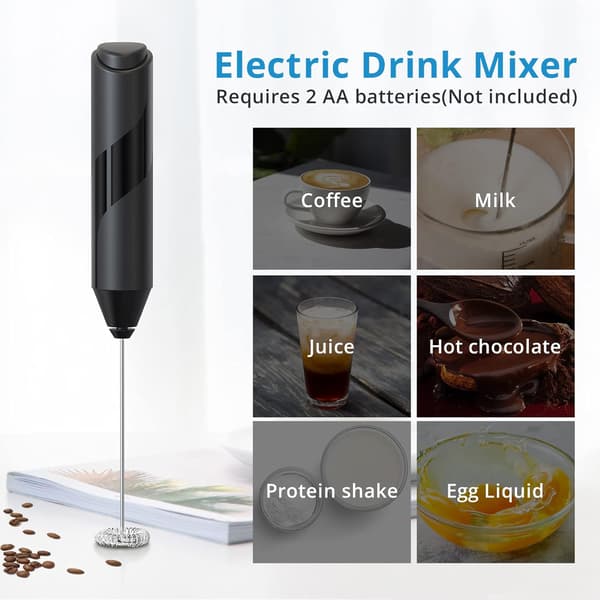 Håndholdt melkeskummer, kaffeskummer blender, elektrisk melkeskummer