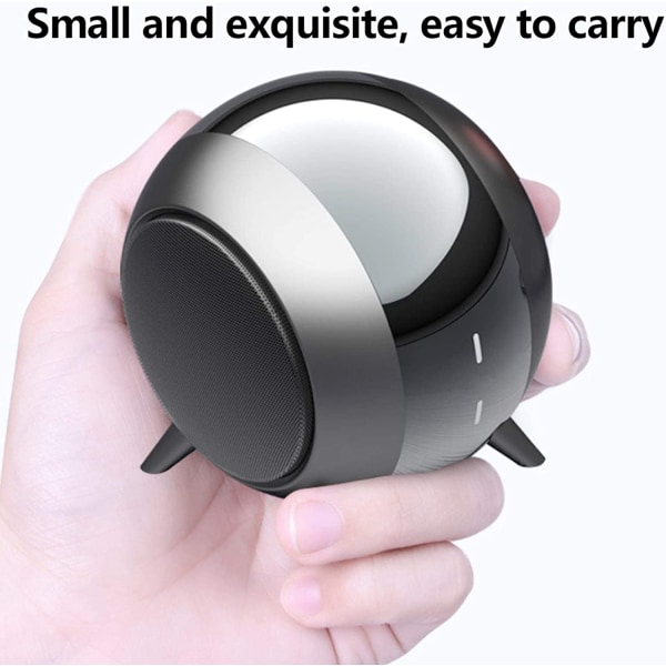 Bluetooth högtalare Vattentät högtalare med Bluetooth 5.0 Liten och utsökt stark hållbarhet, svart Den nya