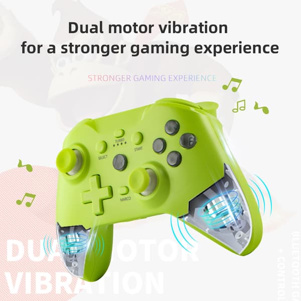 Svart 2.4G Trådløs Spillkontroller, Kompatibel med PS3 og PC, USB-mottaker Gamepad for TV-boks og Android-enheter