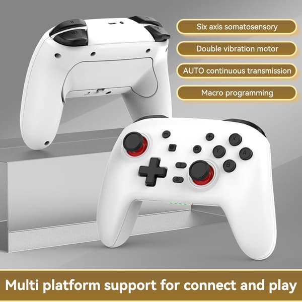 1 st 2.4G Trådlös spelkontroll kompatibel med konsoler av PS-stil, Android TV-box och PC