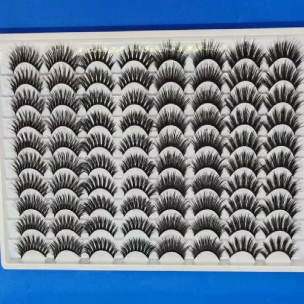 40 par 20MM blandade ögonfransar konstgjorda mink ögonfransar