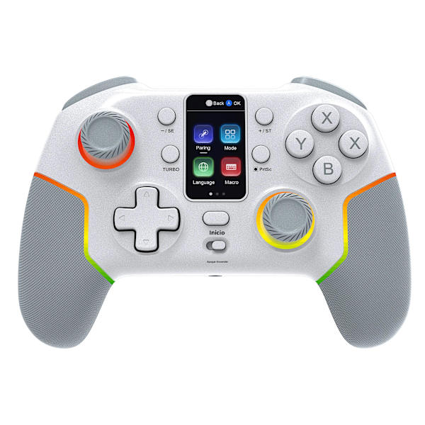 D6 Vit Bluetooth 5.2 Teleskopisk Gamepad, Kompatibel med Android, iOS, PS3, PS4, Switch, iPad