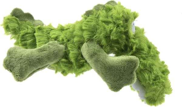 Checkers Elefant Pipig Plysch Hundleksak, Chew Guard Technology - Grå, Stor-15113