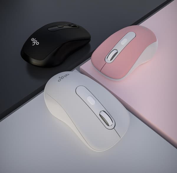 Trådløs 2.4G Ergonomisk Mus, Bærbar til Laptop Windows, Sort
