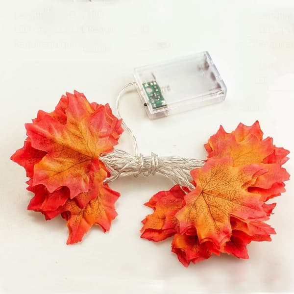Fairy Lights Maple Leaf Fairy Lights, 10led Efterårsguirlande Efterårsbladguirlande Efterårsdekoration Efterår Ahornblad Dekoration Efterårsdekoration 1.5m