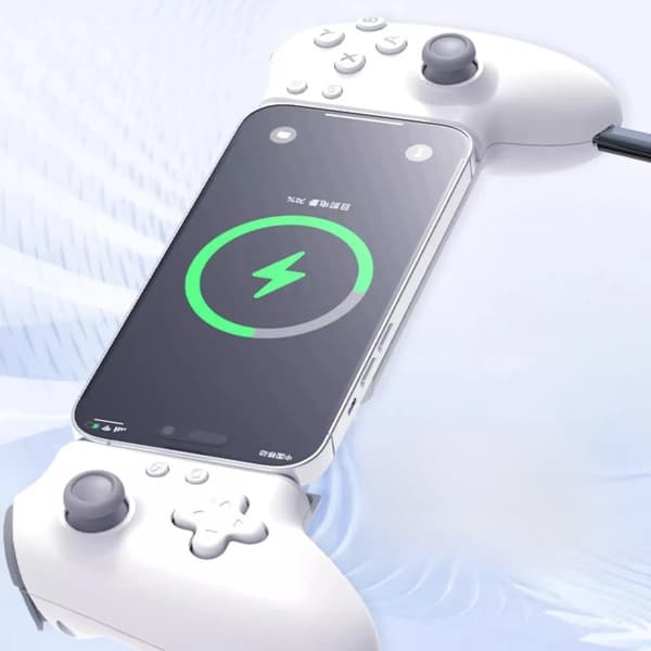 D7 Hvid RGB Trådløs Tablet Controller Kompatibel med Switch, Android & iOS, Udtrækkeligt Greb