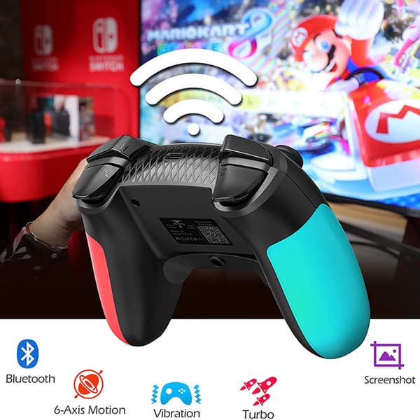 Mini All Button Arcade Controller med 12 taster, kompatibel med PS3, PS4, PC og Switch Fighting-spil