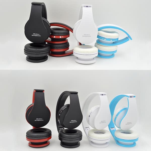 Nx-8252 trådlös stereo Bluetooth-kompatibla hörlurar Vikbara sporthörlurar Headset (vit)