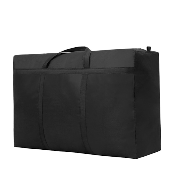 Havemøbelpuder Opbevaringspose, Vandafvisende, Støvbestandig, Anti-UV, Robust 600D Oxfordstof Juletræ Opbevaringsdækning 110x60x35cm(Sort)