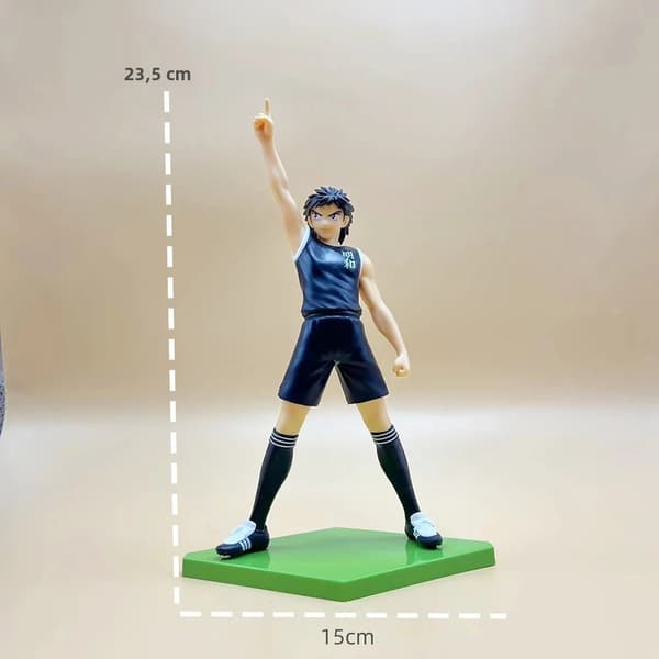 Fotbollsanime-inspirerad manlig karaktärfigur, Captain Tsubasa Team Samlarobjekt Actionleksak Prydnadspresent