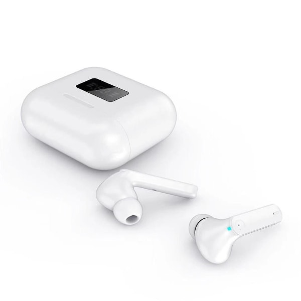 Chronus Active Noise Cancelling trådlösa hörlurar för iPhone, ANC in-ear hörlurar med 4 mikrofoner, Bluetooth 5.0 stereo hörlurar, IPX6 vattentät Premium Deep