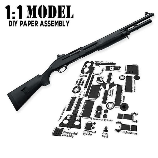 Gun Paper Model-bygning