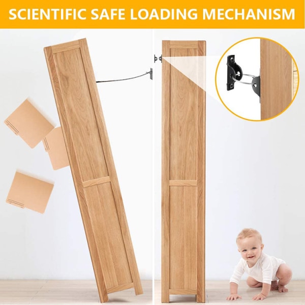 Anti-fall safety device Children's furniture anti-fall hardware package accessories, anti-dump hardware package accessories (6 groups)