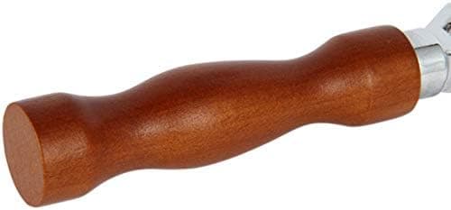 Ispigg - Kraftig isknuser med solid trehåndtak, 304 rustfritt stål tre-grenet isbryter for bartendercocktail, 19869