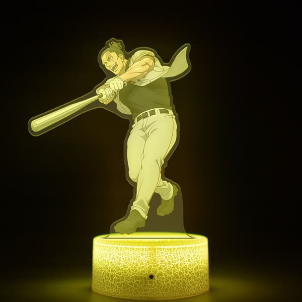 Baseball-tema LED nattlys, mannlig tegneseriefigur-stil
