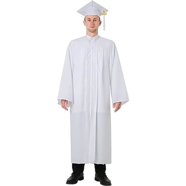 2023 Graduation Hat Cap and Gown （45）Academic Costume American Adult High School Master Kvinna Man 12 Farben