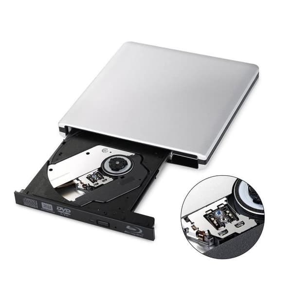 USB 3.0 Extern Blu-ray-enhet CD DVD-brännare Läsarportabel optisk enhet Avtagbar design